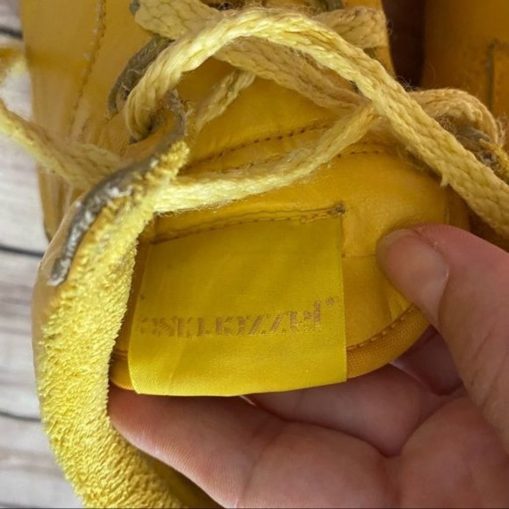 Vintage 80s Retro Yellow Jazzercise Hightop Athletic Shoes - Picture 8 of 11